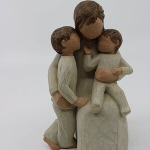 Willow Tree Quietly Figurine Demarco Susan Lordi Mother with Two Children Sculpt